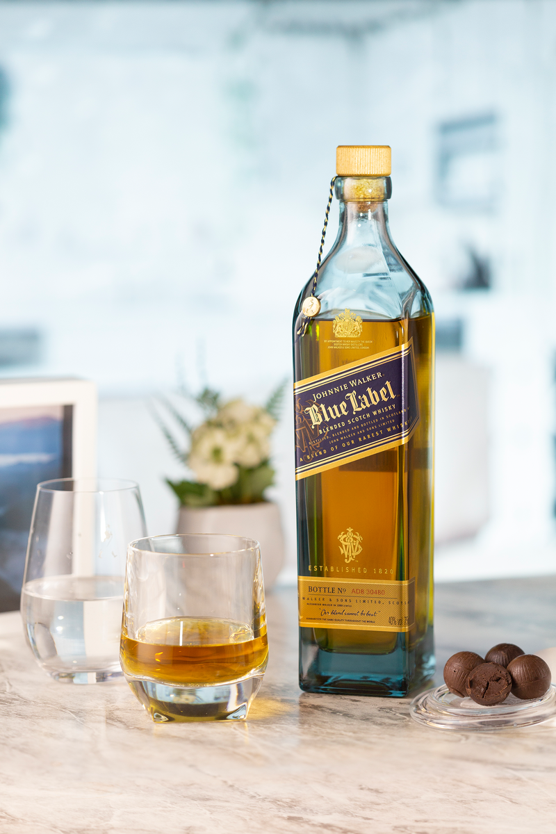 Whisky Escocês Blended Blue Label Johnnie Walker Garrafa 750ml