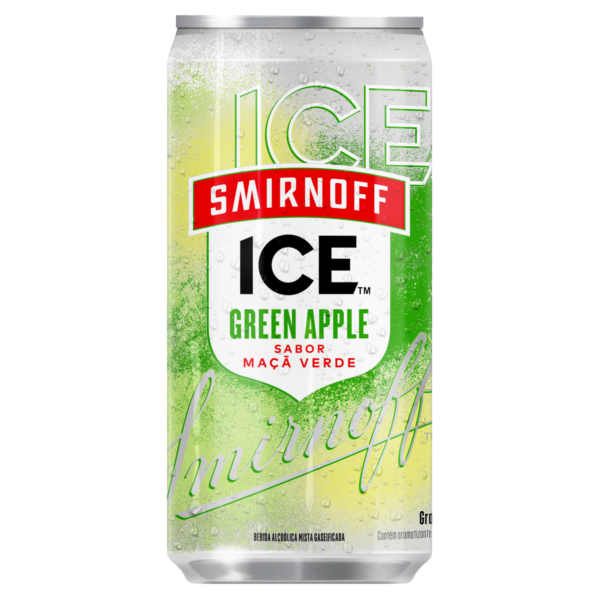 Bebida Mista Alcoólica Gaseificada Green Apple Smirnoff Ice Lata 269ml