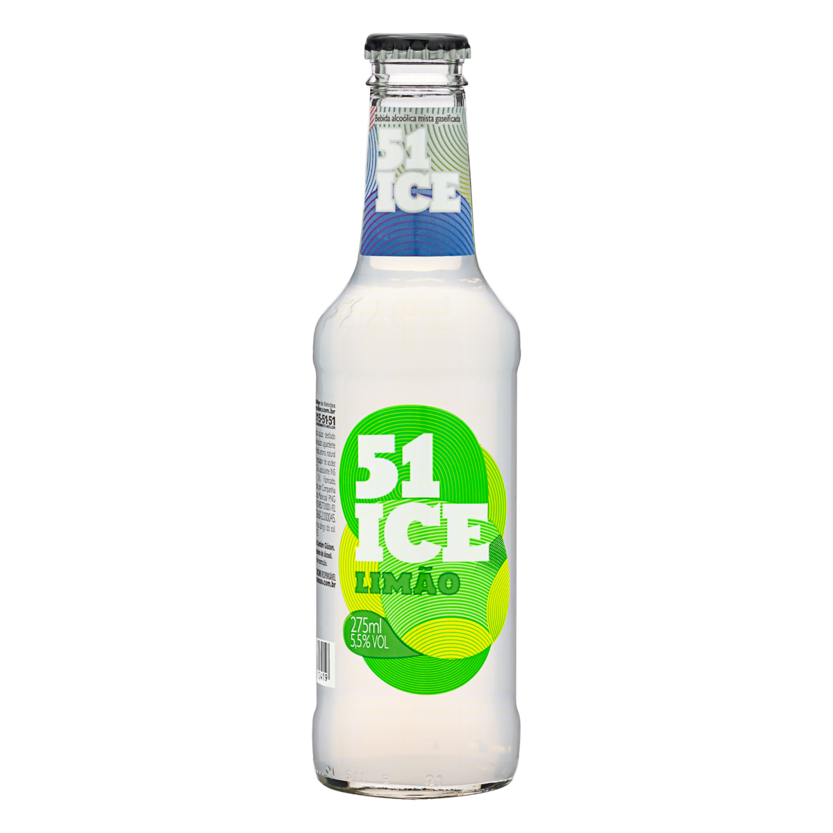 Bebida Mista Alcoólica Gaseificada Limão 51 Ice Garrafa 275ml