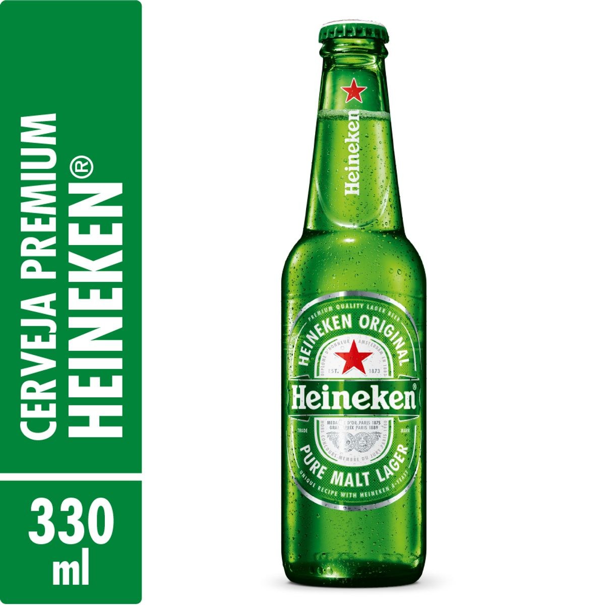 Cerveja Lager Heineken Garrafa 330ml